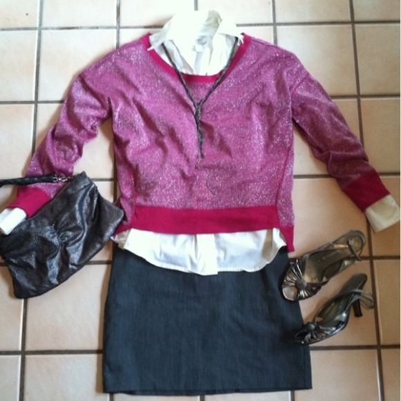 NWOT Orchid sparkle sweater - Picture 4 of 4