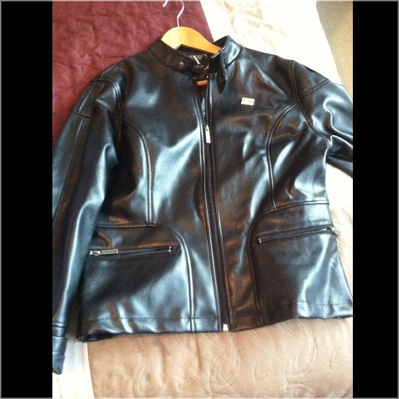 Leather black jacket