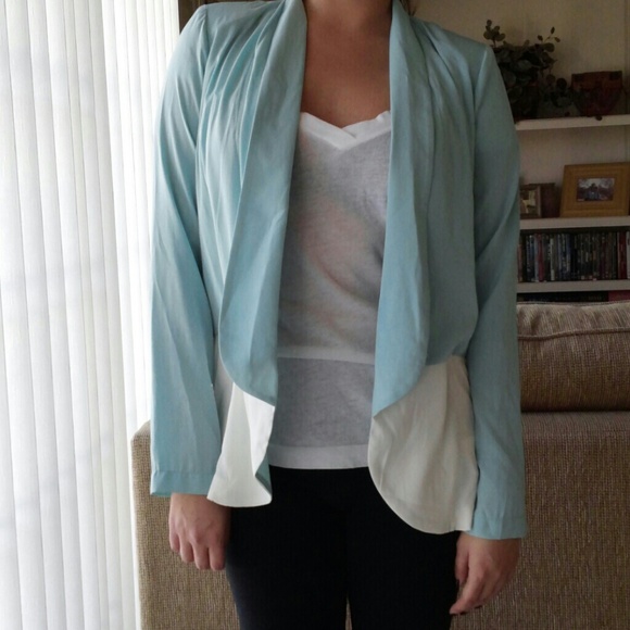 🌺 SOLD 🌺Color blocked open front blazer - Picture 1 of 3