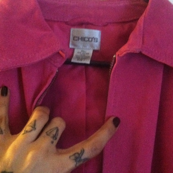 Shell Pink Leather Jacket - Picture 2 of 3