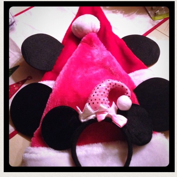 3 Santa Mouse ears- 2 Adult and 1 kid size