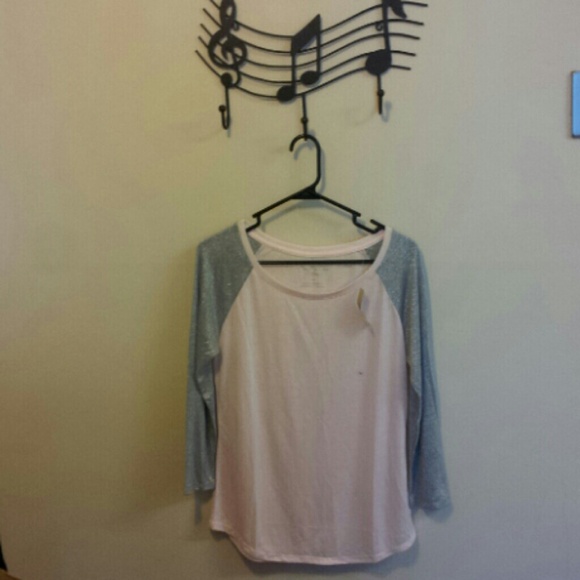 pink and silver shirt