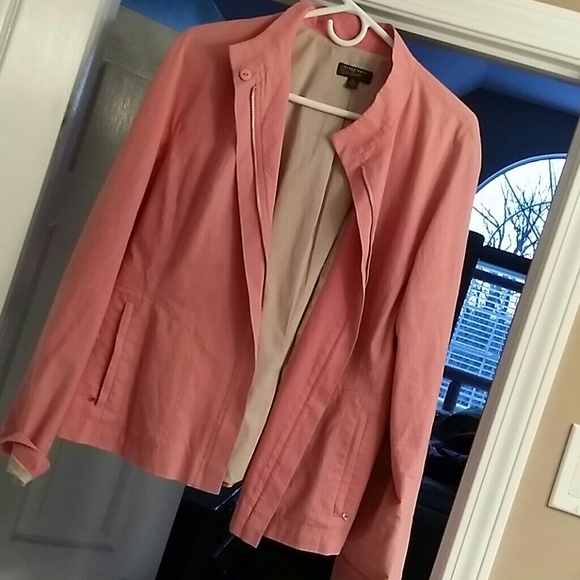 Pink cotton Jacket with zipper