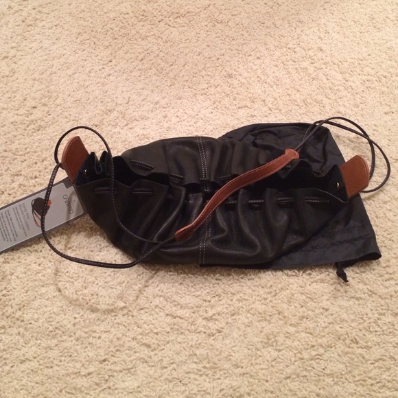 cabrio Handbags - Born free cabrio black and brown leather handbag