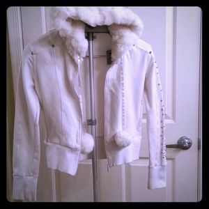 Bebe Sport white sweater