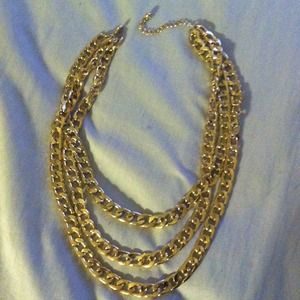 3 in 1 chunky gold chain