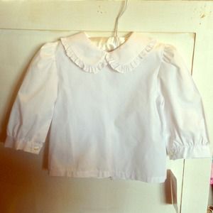 Girls white dressy top