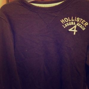 Men's Long sleeve brown Hollister thermal