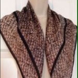 🆕w/tags Coach 100% Silk Taylor Snake Print Scarf
