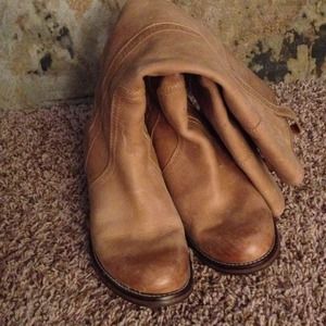Lucky Brand Boots, tan leather - size 9