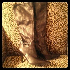 Brown Leather BCBG boots