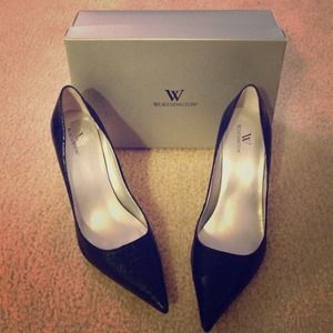 Worthington black snake pumps. Sz 10.