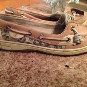 Cheetah print sperrys