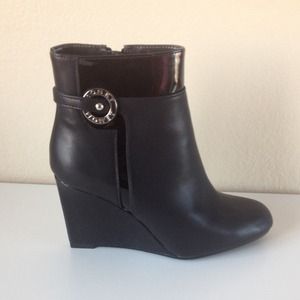 Monet Boots - ✨Sale✨ Black Wedge Boots Monet Boots - ✨Sale✨ Black Wedge Boots