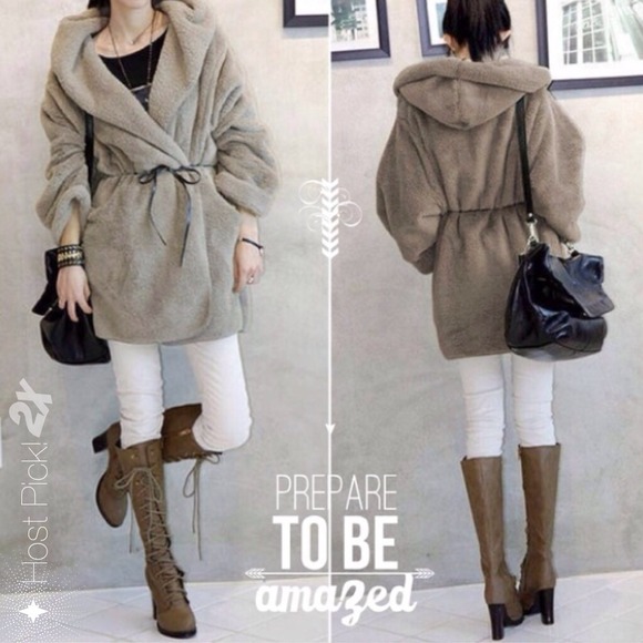 Jackets & Blazers - Plush wrap style sweater-coat -new! ⭐️host pick ⭐️