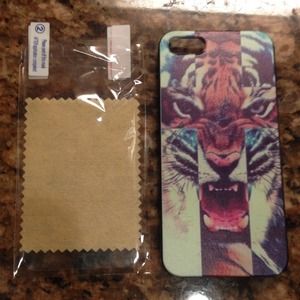 Iphone 5 case with screen protector