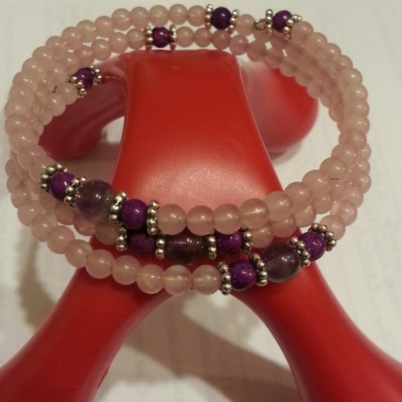 Rose Quartz & Amethyst Bracelet