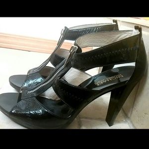 Michael Kors black zippered heels