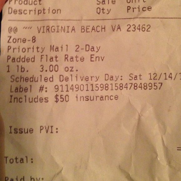 Tracking number