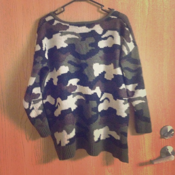 Camouflage Sweater.