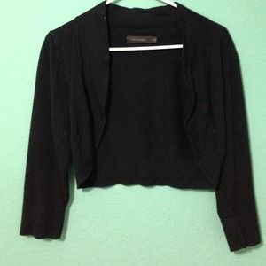 Mid-Length black Cardigan