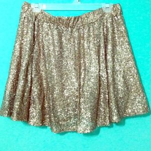 Sequin Golden Skirt!