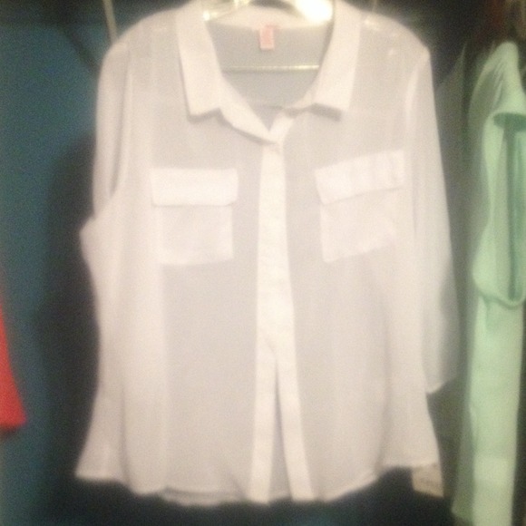 White sheer top
