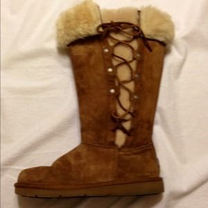 UGG fur top boots
