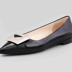 🚫SOLD🚫Black Prada flats brand new