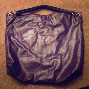Purple Faux Leather Purse