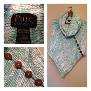 Handmade Anthropologie poncho sweater. One Size.