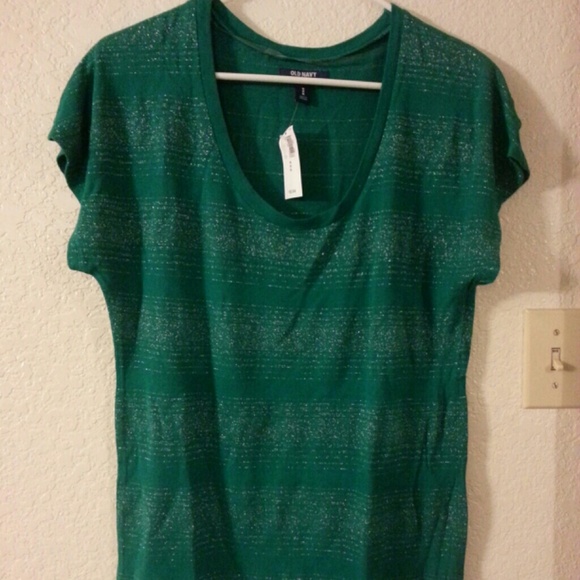 Old navy emerald and silver top