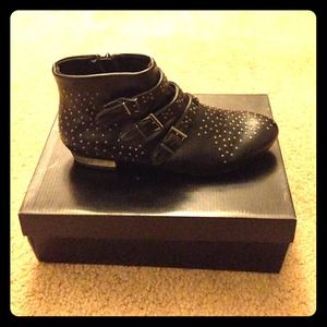 🚫SOLD🚫 Black studded Buckle Bootie