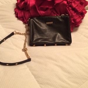 Rebecca Minkoff  five zip mini black crossbody
