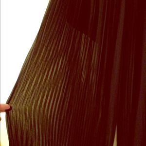 XL Sheer pleated Zara palazzo pants.