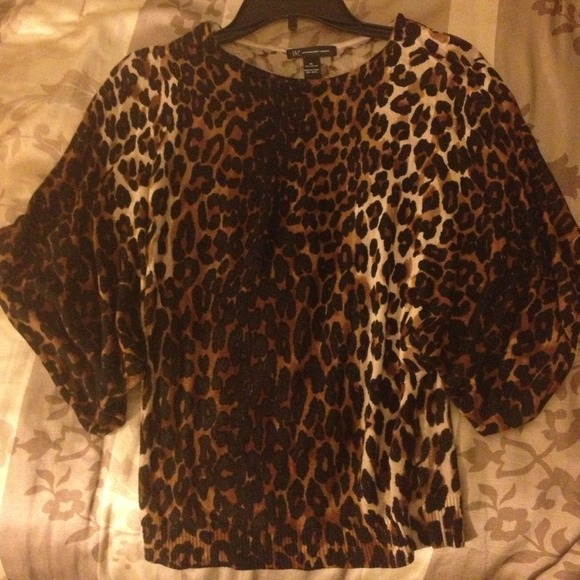 I.N.C. Leopard dolman sleeve sweater-NO FLAWS