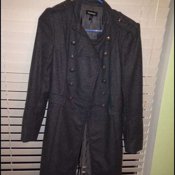 bebe long coat