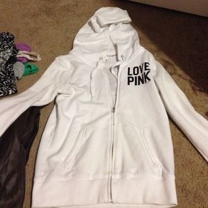 White VS hoodie