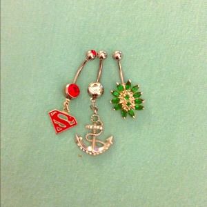 Navel ring jewelry.