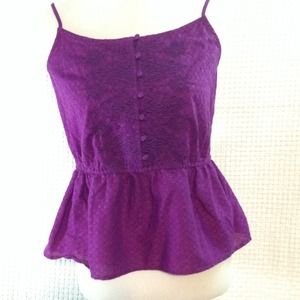 Purple baby doll tank