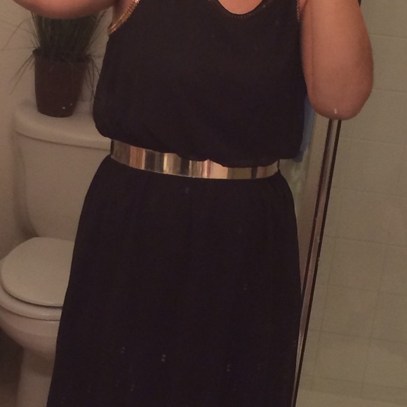 👑Host Pick👑 Gold Metal mirror belt with elastic - Picture 2 of 2