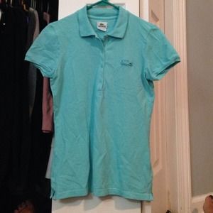 Lacoste "Vintage Croc" polo Tiffany Blue