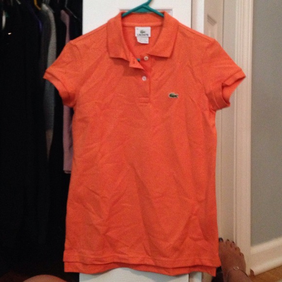Authentic Lacoste polo orange - Picture 1 of 2