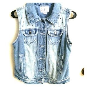 Forever 21 denim vest