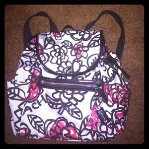 Coach flowered backpack