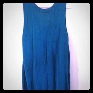 SOLD Teal Rachel Zoe loos fitted Tunic gathers at back