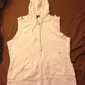 Nautica vest zipper hoodie