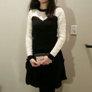 Black and white sweater