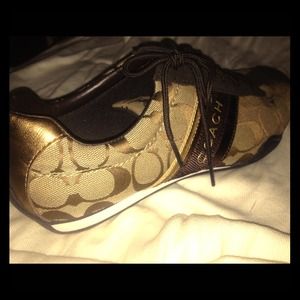 Coach sneakers -- barely worn!