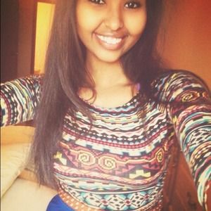 Tribal print crop top.
